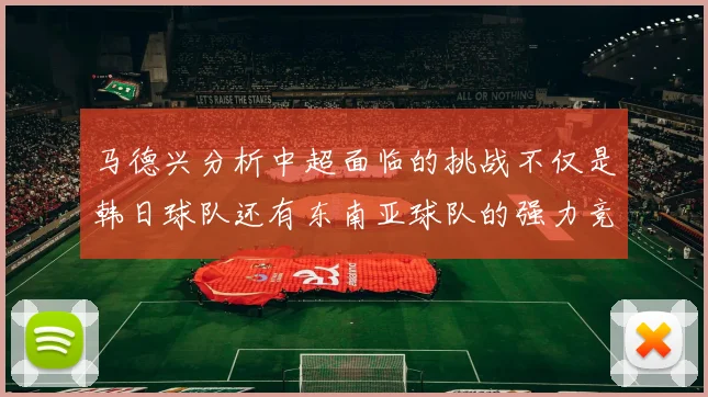 马德兴分析中超面临的挑战不仅是韩日球队还有东南亚球队的强力竞争